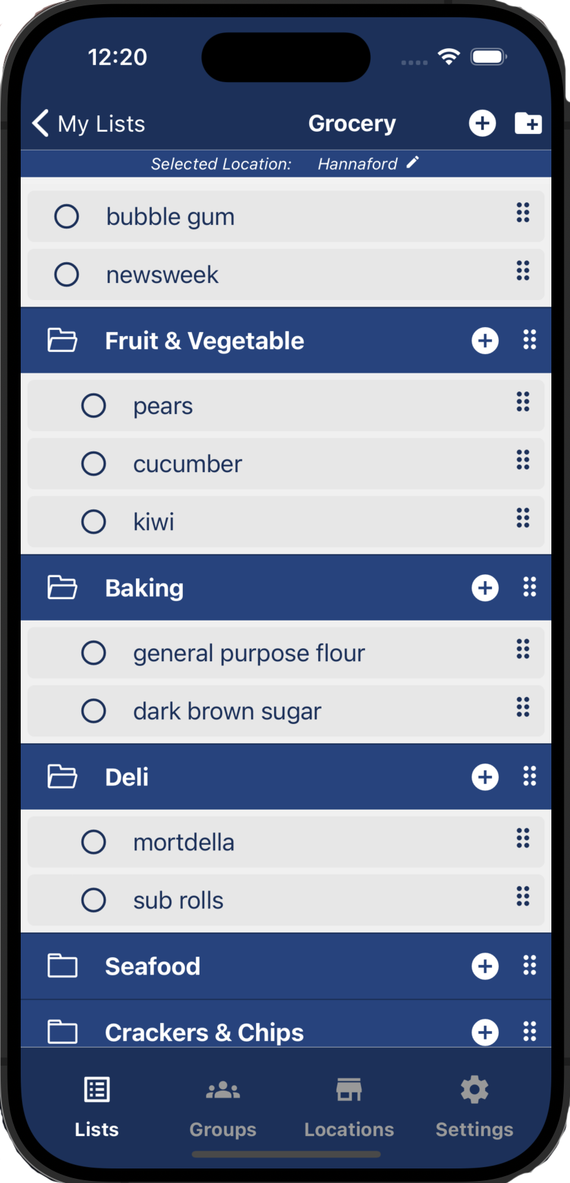 List details